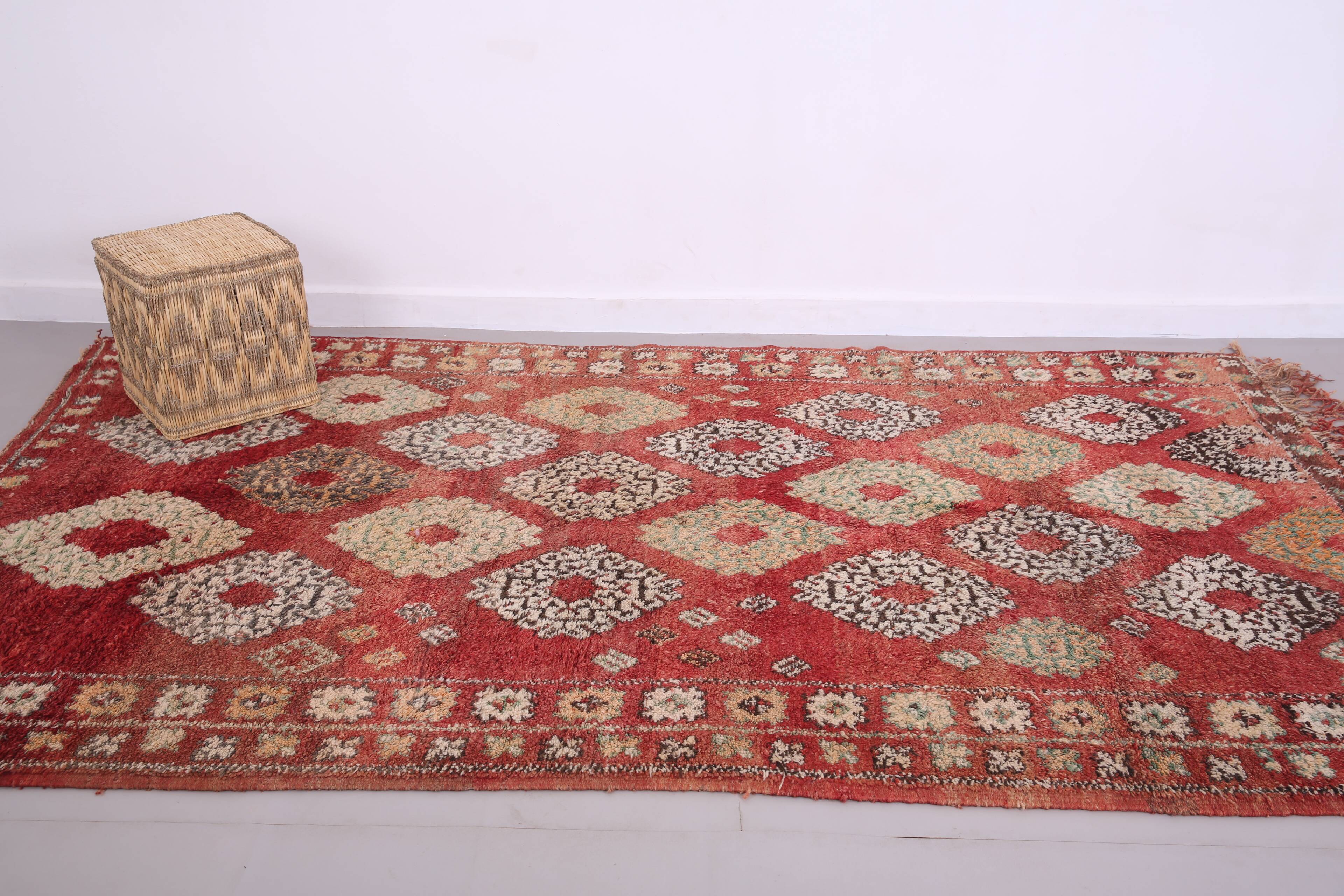 Vintage Moroccan Rug 179 x 305 cm - Berber Handmade Rug - Old Moroccan Rug