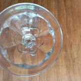 SET OF 10 FACETED GLASS CHAMPAGNE GLASSES