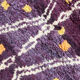 Moroccan Berber carpet beni ouarain purple with colorful graphic patterns 279x192cm