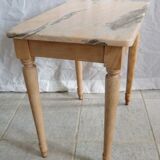 Pink marble table