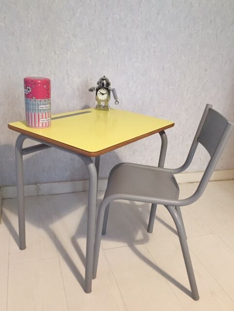 Vintage school desk and chair