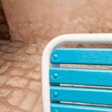 Restored 60s folding garden bench