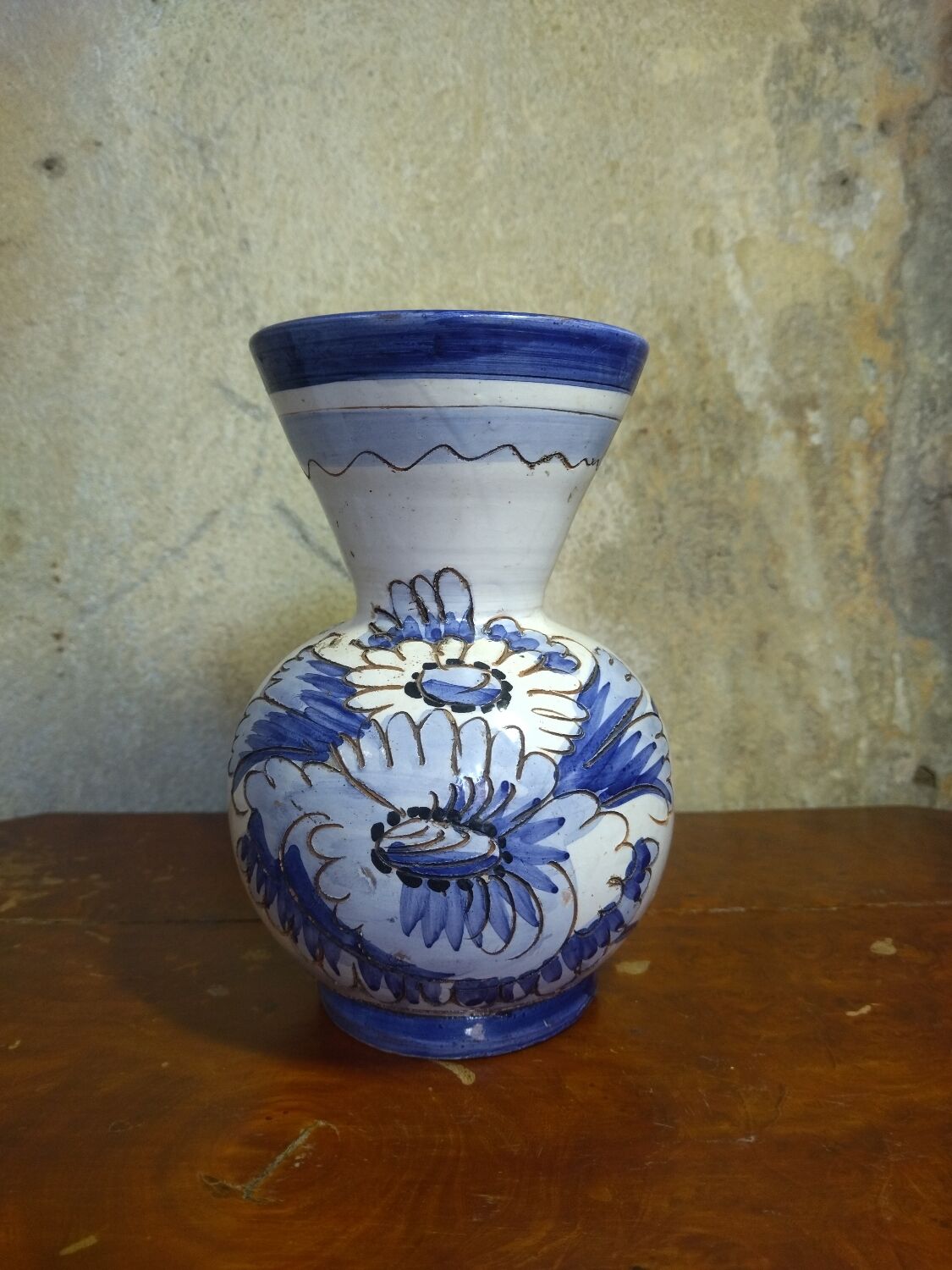Italian blue vase - Ceramiche Paoli