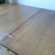 Wooden game table 1950 1960, fold-out tray (80x80x75)