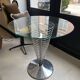 Sculptural table in metal and glass by Verner Panton for Fritz Hansen, 1980
