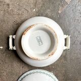 Sarreguemines ironware soup tureen, "Nobilis" service