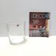 Transparent Murano Glass Vase by Carlo Moretti, Signed and Labeled, Italy 1990s