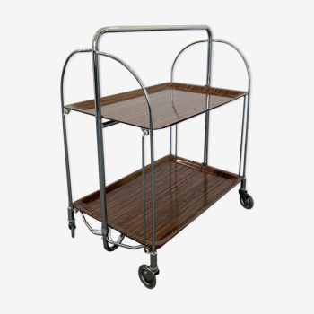 Mid-century foldable serving trolley from bremshey solingen,1960s