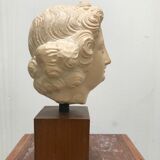 Bust angel head Louvre Museum