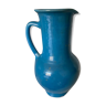 Vintage pitcher in blue ceramic