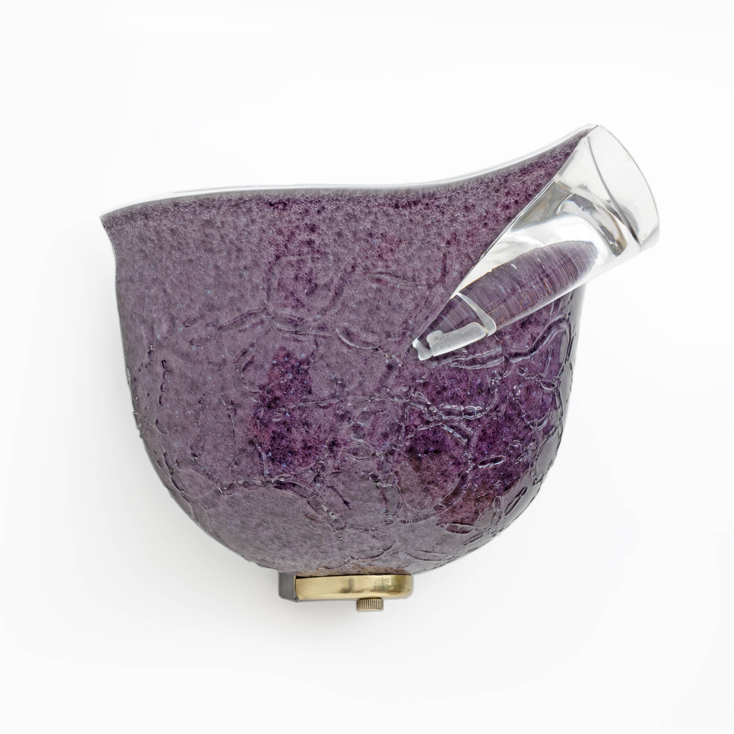 Pair of Mila Schon Modern Italian Murano Glass Sconces for Zonca, 1980s