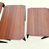 English vintage teak nesting tables Scandinavian 1970
