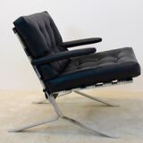 Fauteuil cuir noir