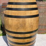 Whisky barrel armchair with spinner