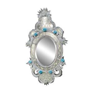 Miroir Vénitien En Verre - incolore