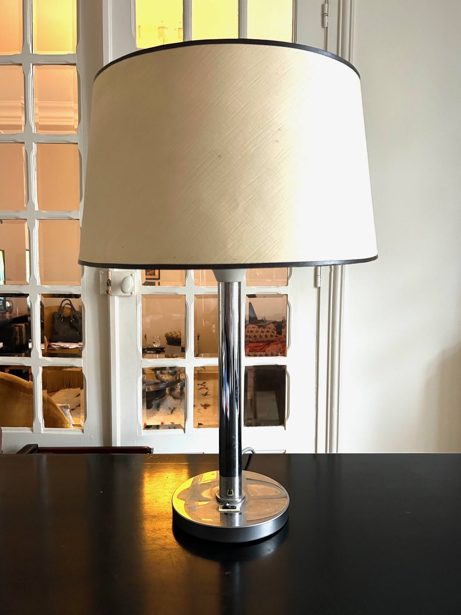 70s metal lamp
