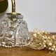 Applique abat-jour vinatge en verre ciselé