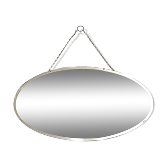 Miroir biseauté ovale 61x33cm