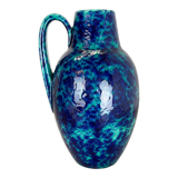 Pottery fat lava multi-color floor vase made by Scheurich, 1970s