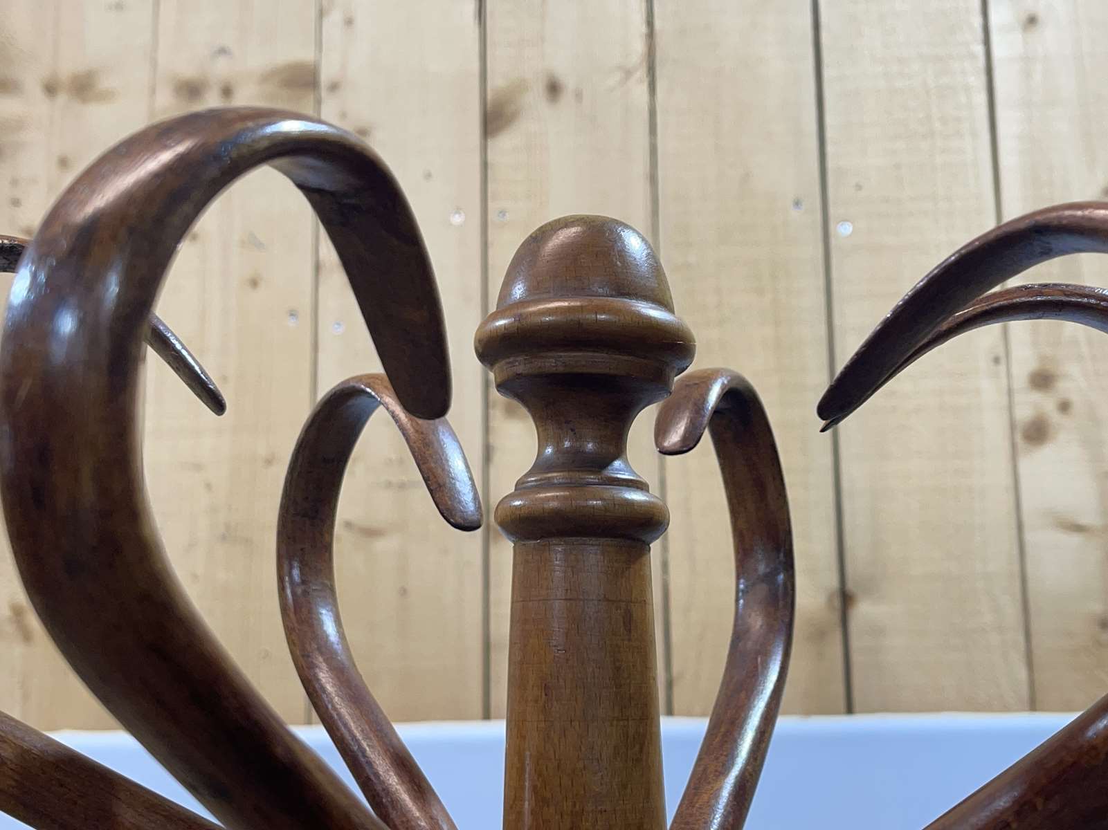 Coat rack early twentieth century in turned beech