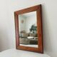Vintage Art Deco wooden mirror from the 1950s.