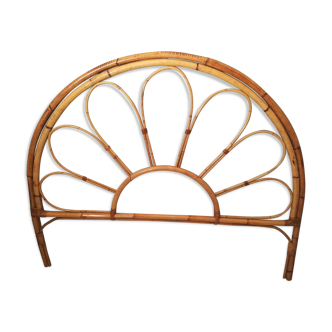 Vintage 60s rattan headboard