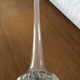 Transparent glass soliflore vase