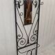 Wrought iron cloakroom coat rack