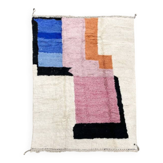 Tapis multicolore 250cmx150cm Fabriqué en coton doux