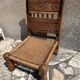 Antique ethnic chair in carved wood