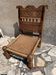 Chaise ethnique ancienne en bois sculpté