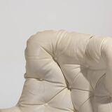 Fauteuil en cuir Karaté Michel Cadestin, 1970s