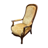 Voltaire velvet armchair