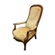 Fauteuil Voltaire en velours