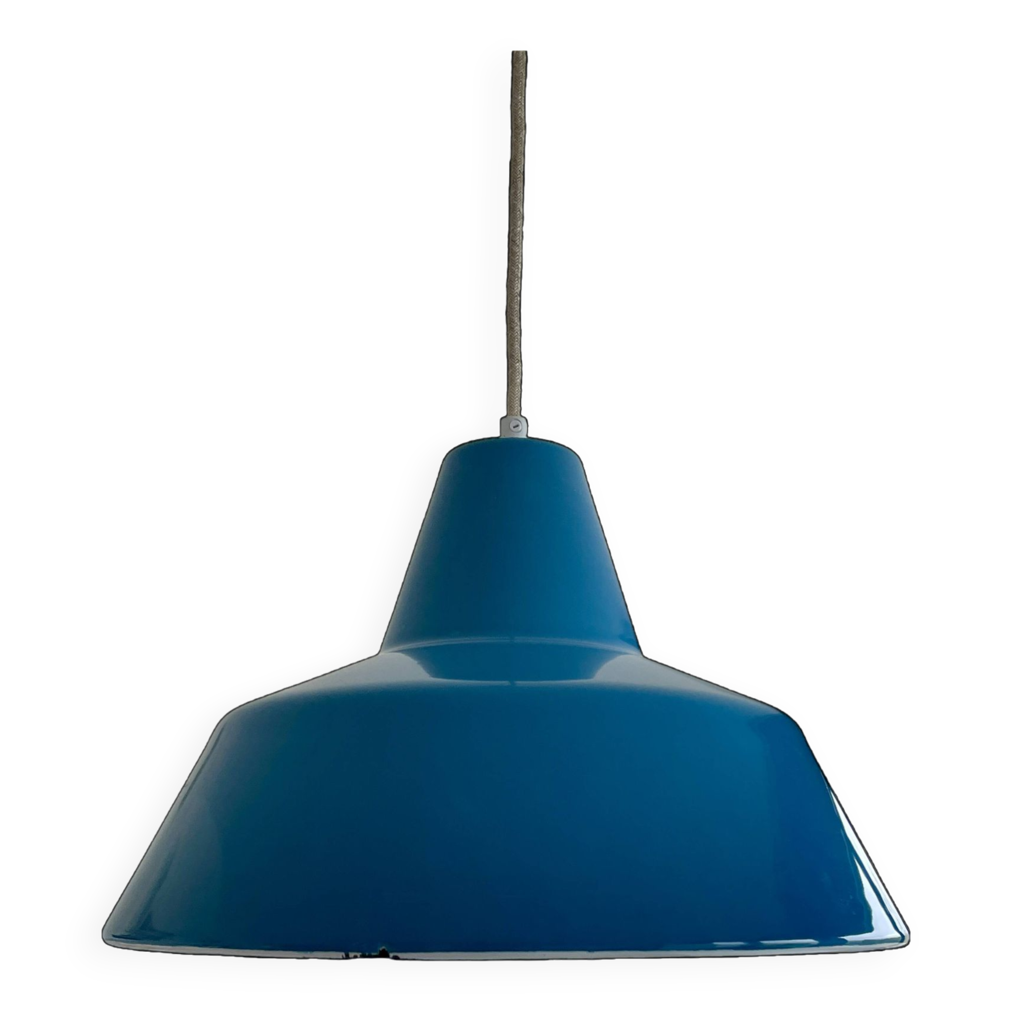 Industrial pendant light by Axel Wedel Madsen for Louis Poulsen, 1960s