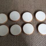 Series of 8 stoneware plates