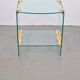 Vintage Regency Brass and Glass Side Table, 1970s
