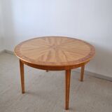 Art Deco Golden Elm Table, circa 1930