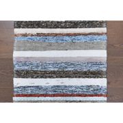 Vintage Turkish Hand-Knotted Wool Cotton White Kilim Runner Rug 60x196
