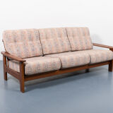 3-seater modern Italian architectural sofa 1960s