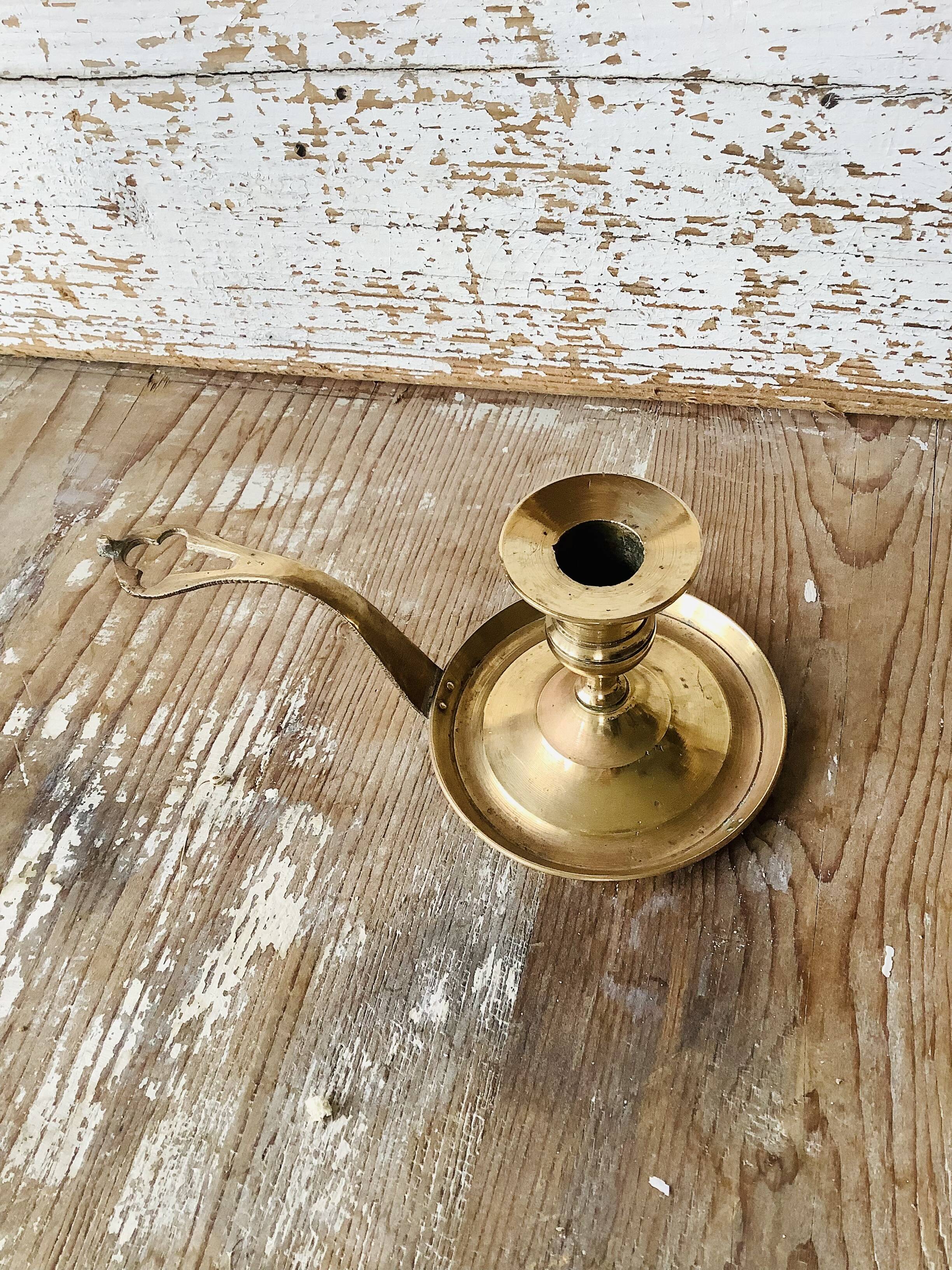 Vintage brass candle holder
