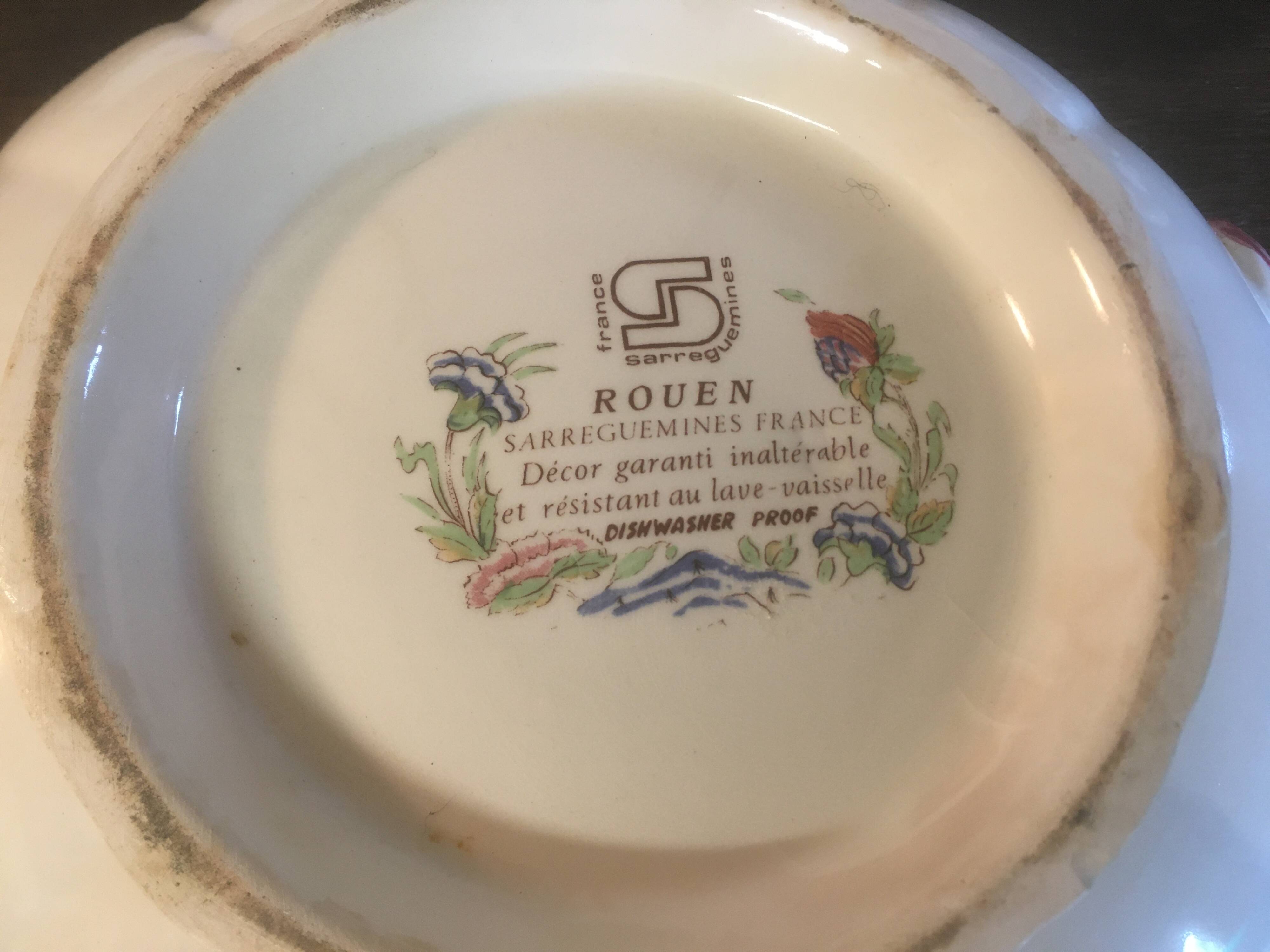 Tureen "Rouen" Sarreguemines France