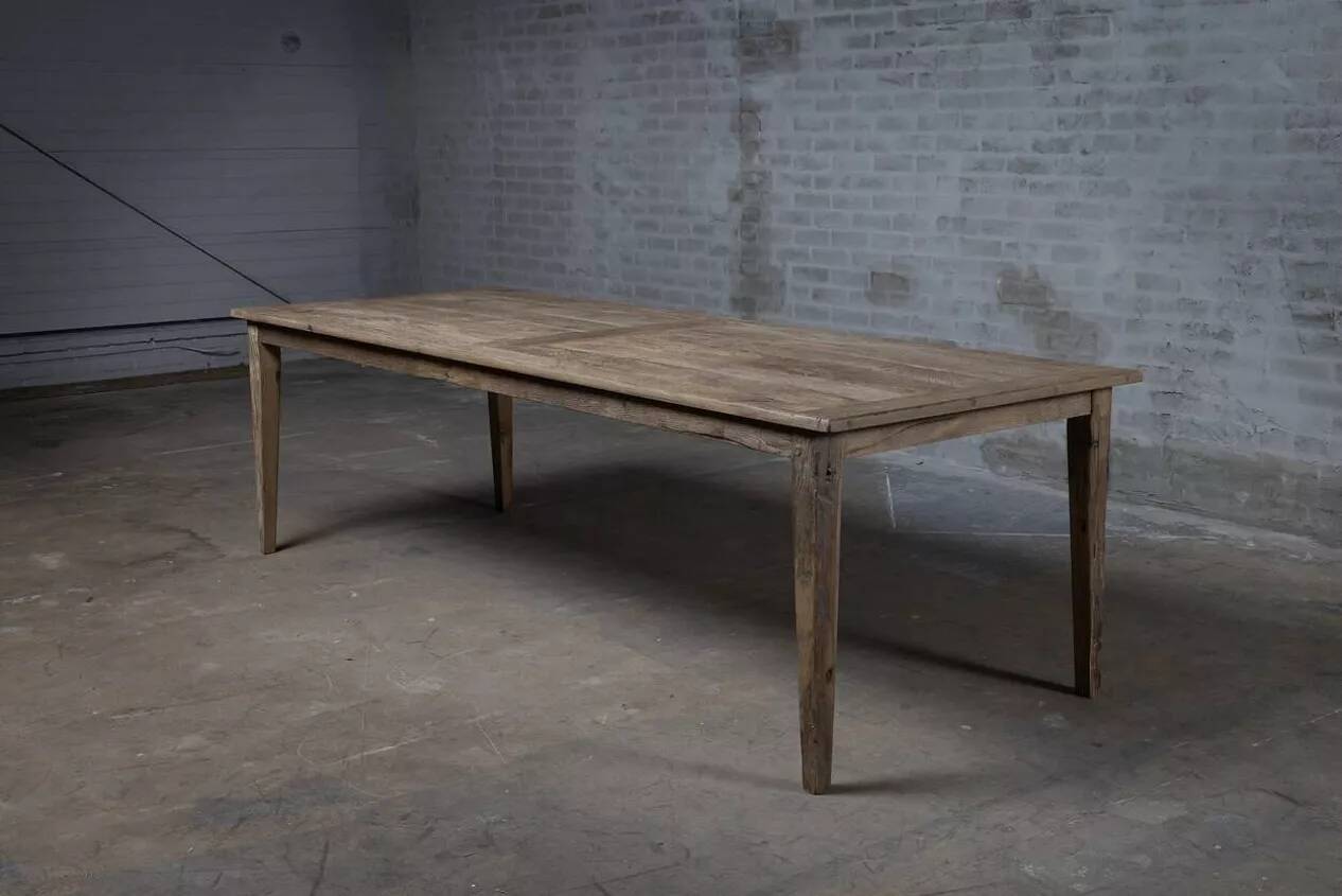 Solid oak farmhouse table Provence - 300 cm long