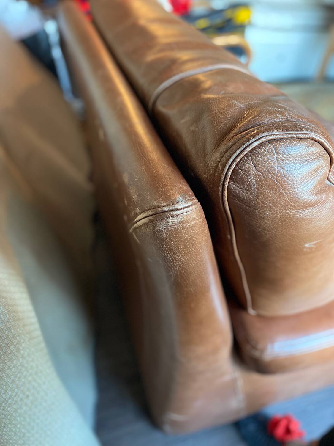 Leather armchair