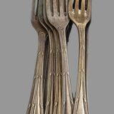 set of 6 worked forks