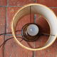 Vintage turned wooden candle holder lamp