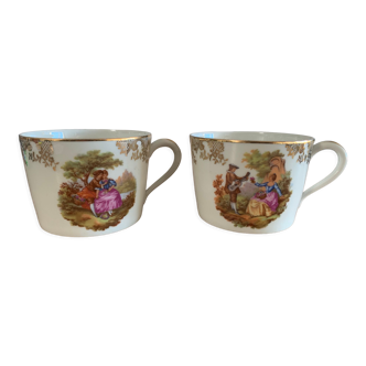 Lot 2 tasse porcelaine limoges