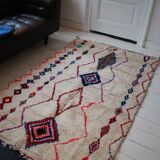 Berber vintage rug 100% wool, handcrafted. free shipping in europe. unique! 250x145cm