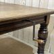 English nineteenth oak table with 1 crank extension