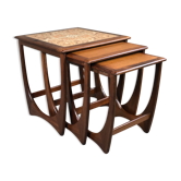 Table gigogne en teck et grès  G-plan 1960